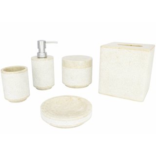 Indomarmer 5-piece Marble bath set Soemba