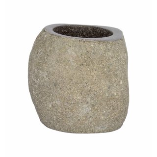 Indomarmer River stone Toothbrush Cup Flores