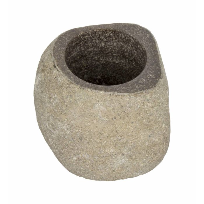 Indomarmer River stone Toothbrush Cup Flores