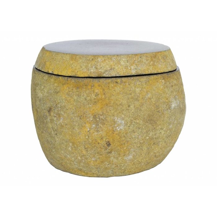 Indomarmer Schmuckdose Flores Flussstein