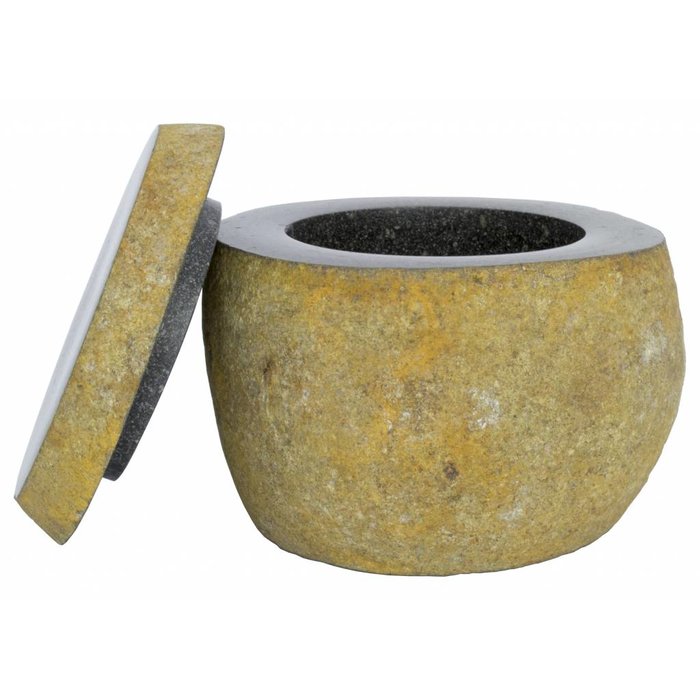 Indomarmer 5-piece River Stone bath set Flores