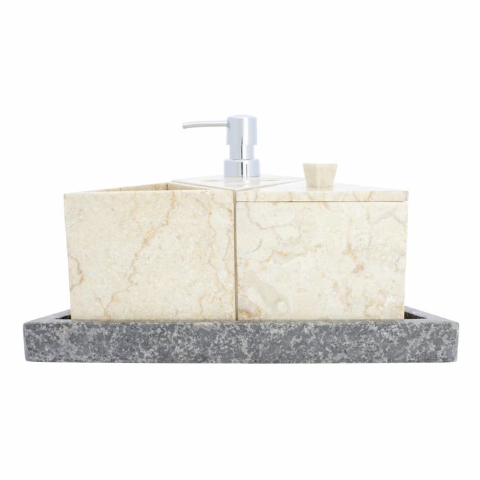 Indomarmer 5-piece Marble bath set Batu