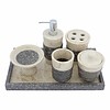 6-Piece Marble Bath Set Imelda