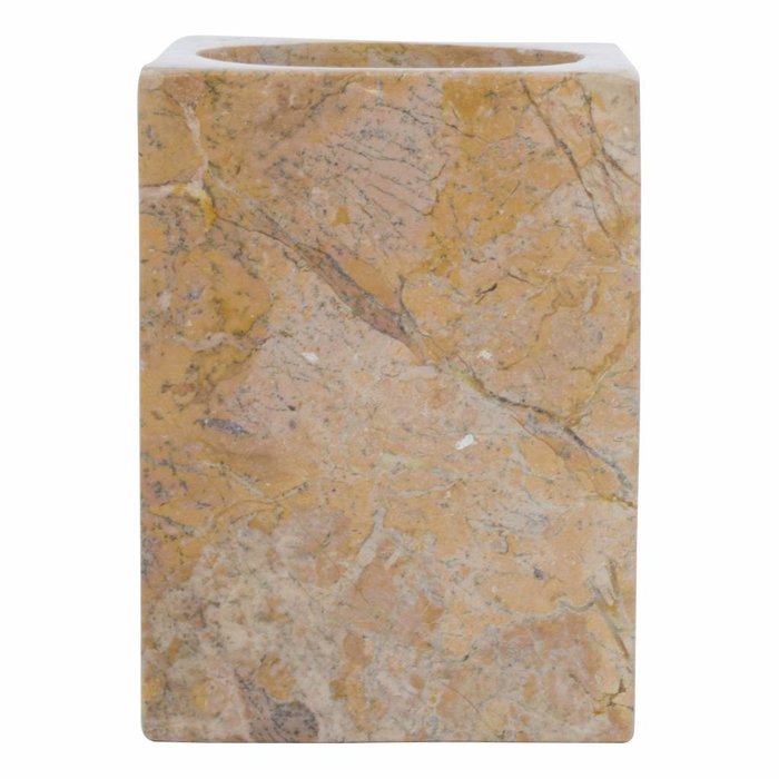 Indomarmer Marble Toothbrush Cup Java Squa