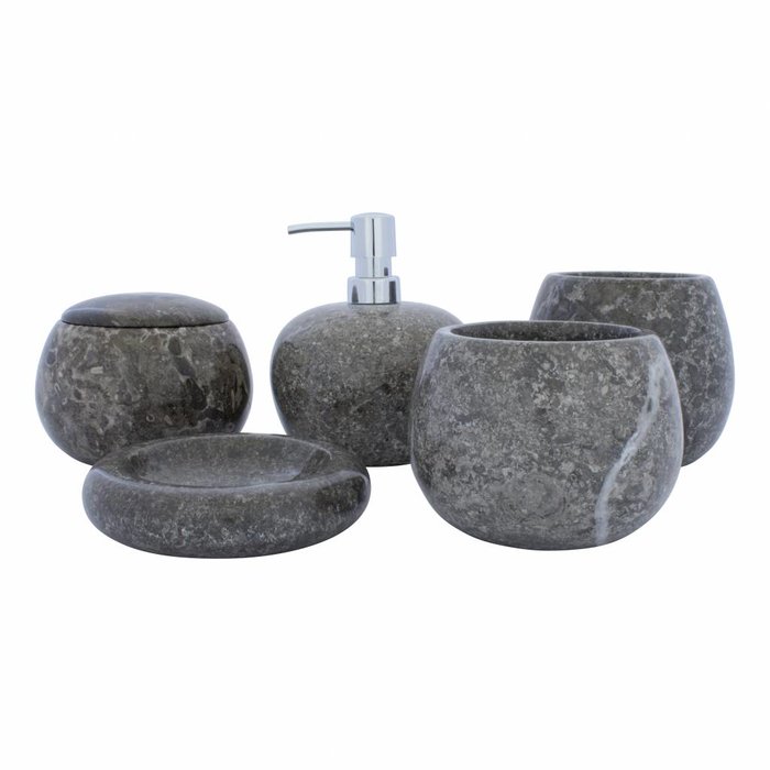 Indomarmer 5-Piece Marble bath set Lya