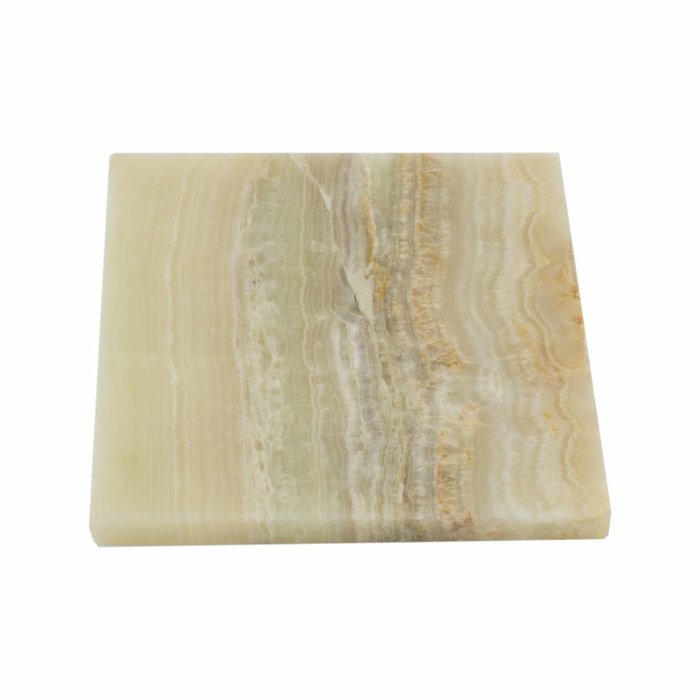 Indomarmer Square Lamp Onyx Height 50 cm