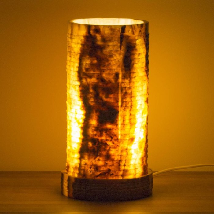 Indomarmer Cylinder Table lamp Onyx