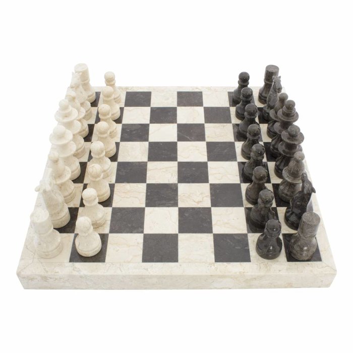 Indomarmer Schachbrett aus Marmor 45x45cm Modell 1