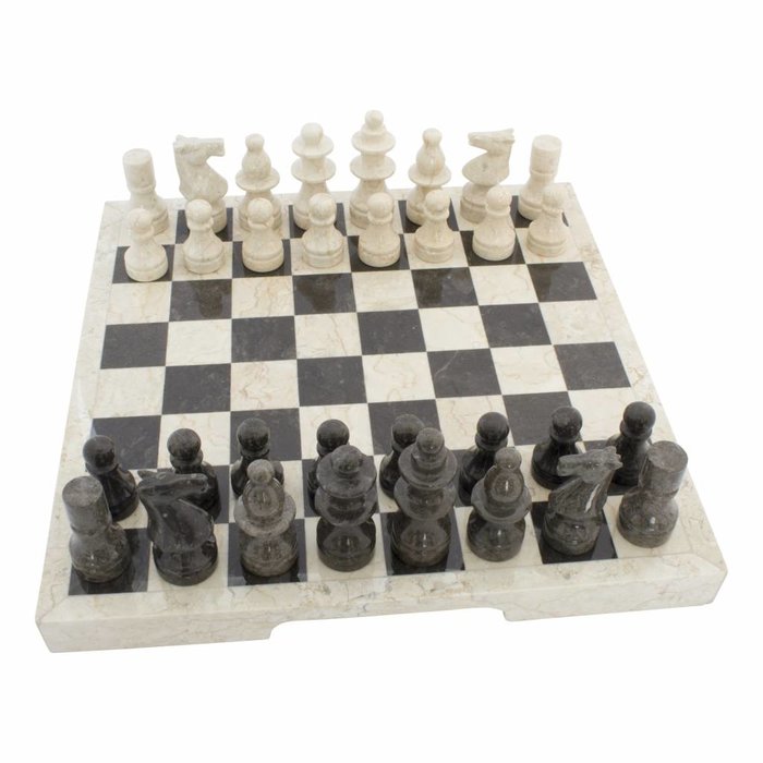 Indomarmer Schachbrett aus Marmor 45x45cm Modell 1
