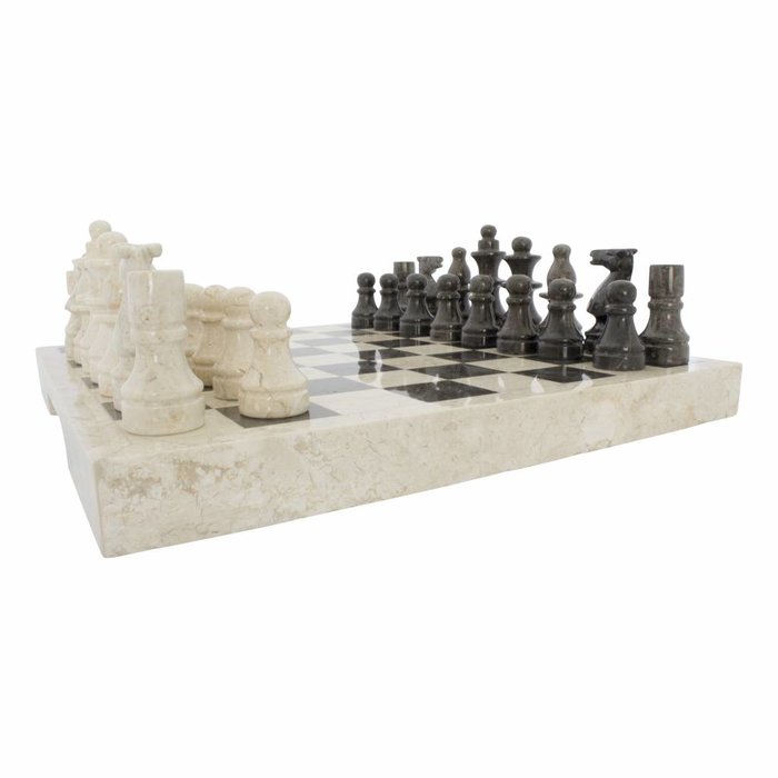 Indomarmer Schachbrett aus Marmor 40x40cm Modell 1