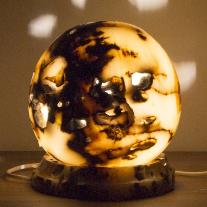 Indomarmer Ball lamp Onyx