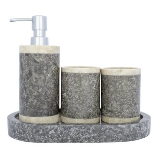 Indomarmer 4-piece Marble bath set Medang