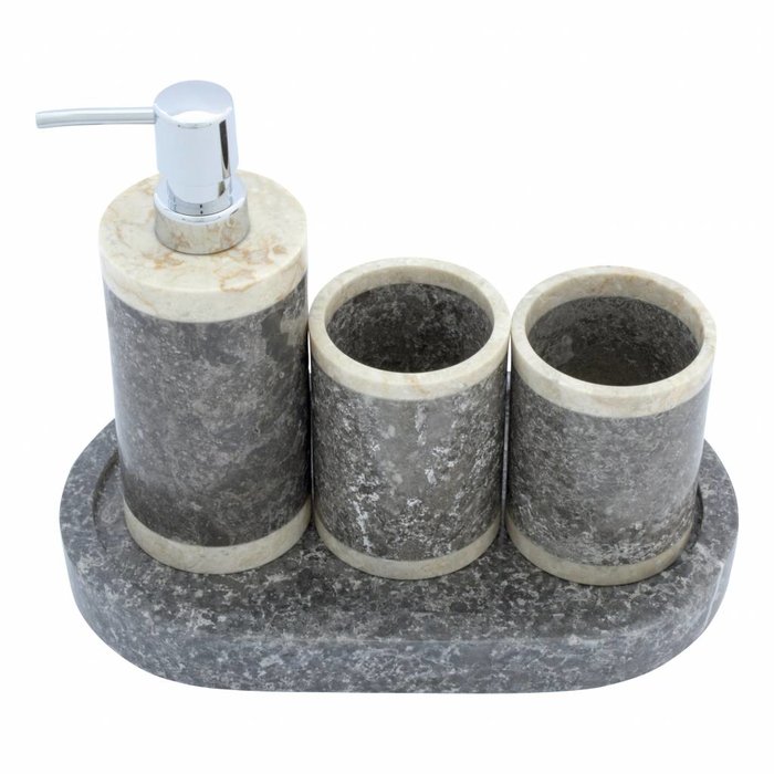 Indomarmer 4-piece Marble bath set Medang
