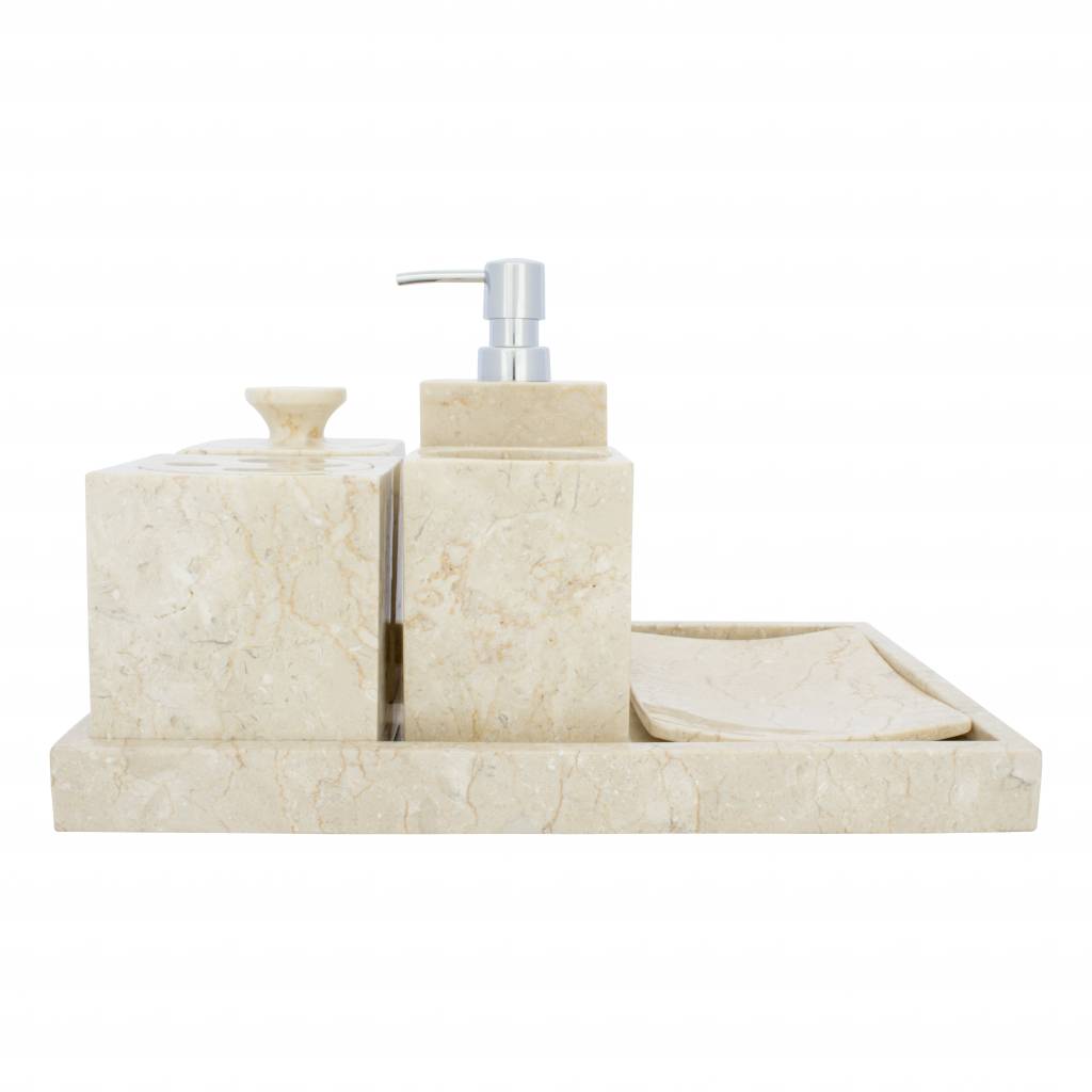 Indomarmer 6-piece marble bath set Vania