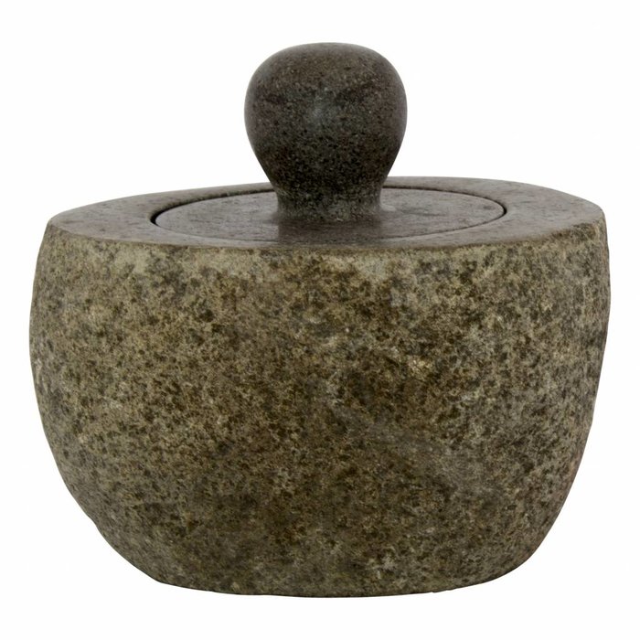 Indomarmer River Stone Jewellery box with Handle Flores