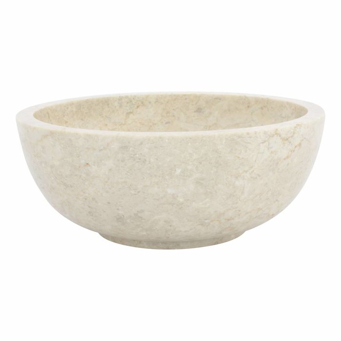Indomarmer Fruitschaal van Crème Marmer 25cm
