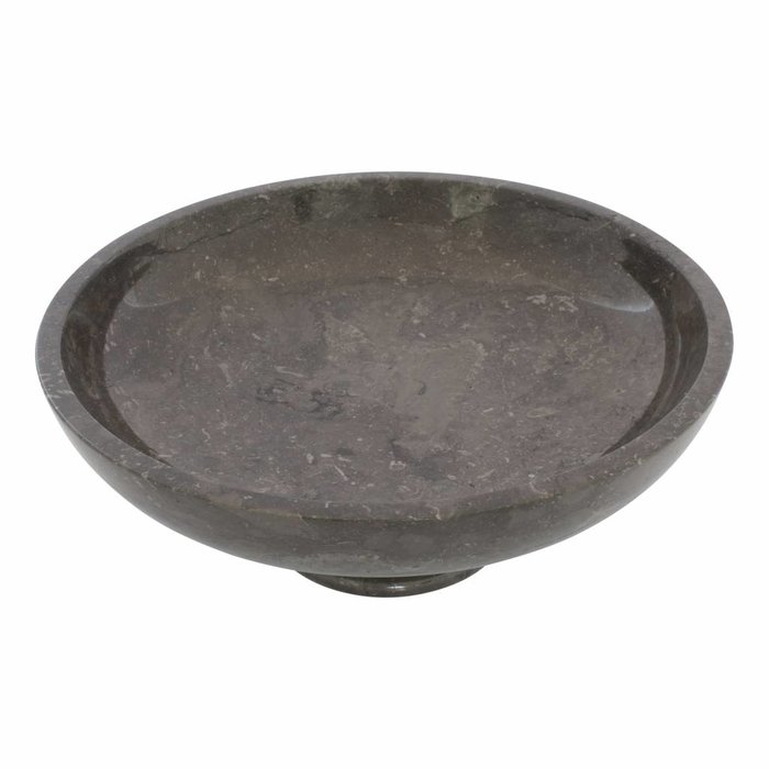 Indomarmer Black Marble Fruit bowl with foot Ø 40 cm