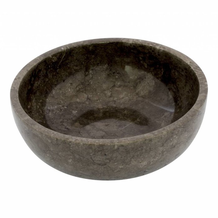 Indomarmer Fruitschaal van Zwart Marmer 25 cm