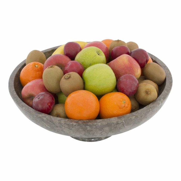 Indomarmer Gray Marble Fruit bowl with Foot Ø 40 cm
