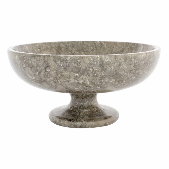 Indomarmer Gray Marble Fruit bowl with foot Ø 25 cm
