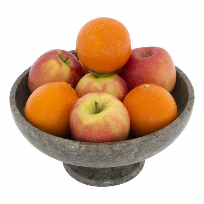 Indomarmer Gray Marble Fruit bowl with foot Ø 25 cm