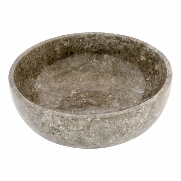 Indomarmer Obstschale aus Grauem Marmor 25 cm