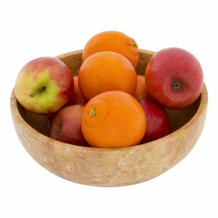 Indomarmer Java Rose Marble Fruit bowl Ø 25 cm