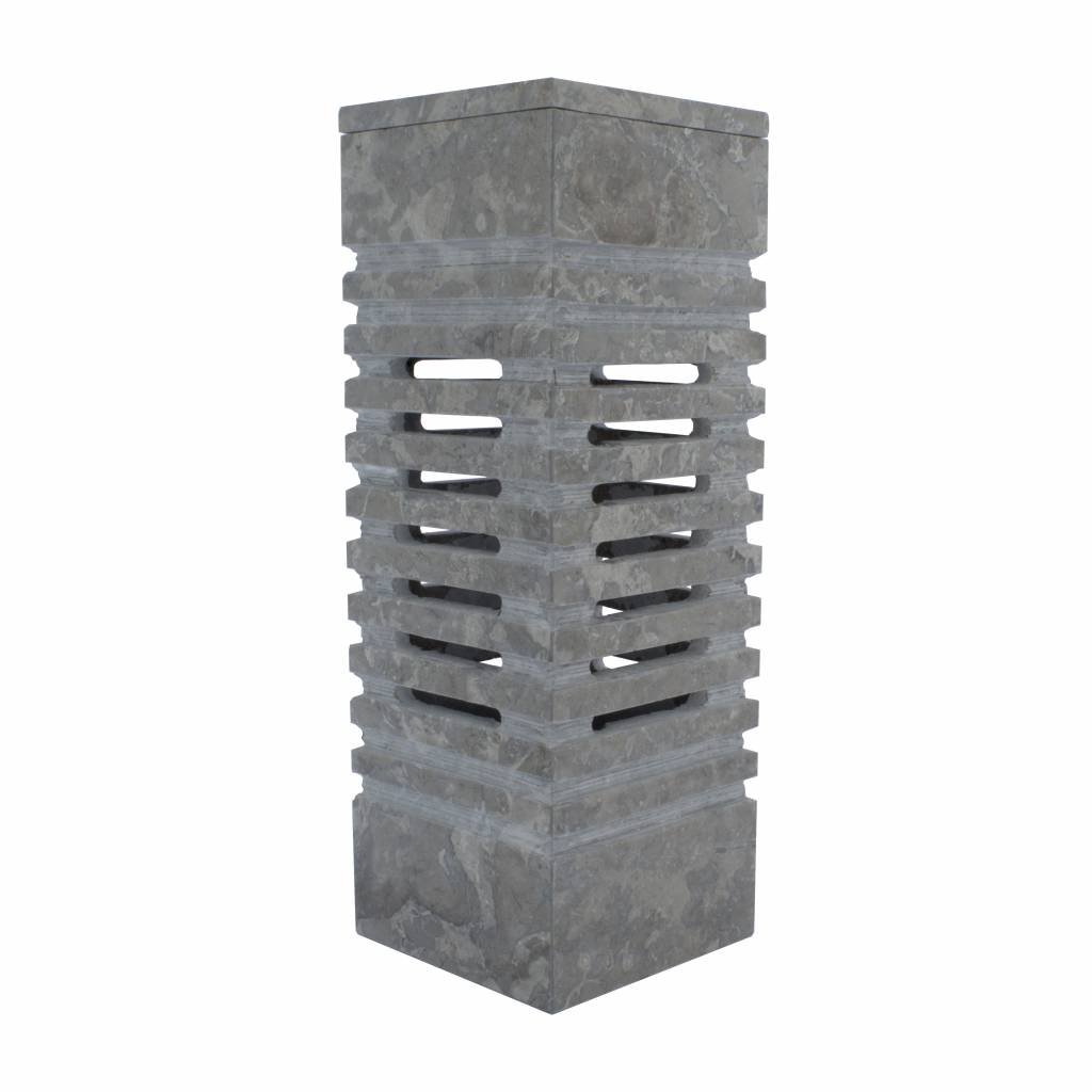 Indomarmer Square Lamp Gray Marble