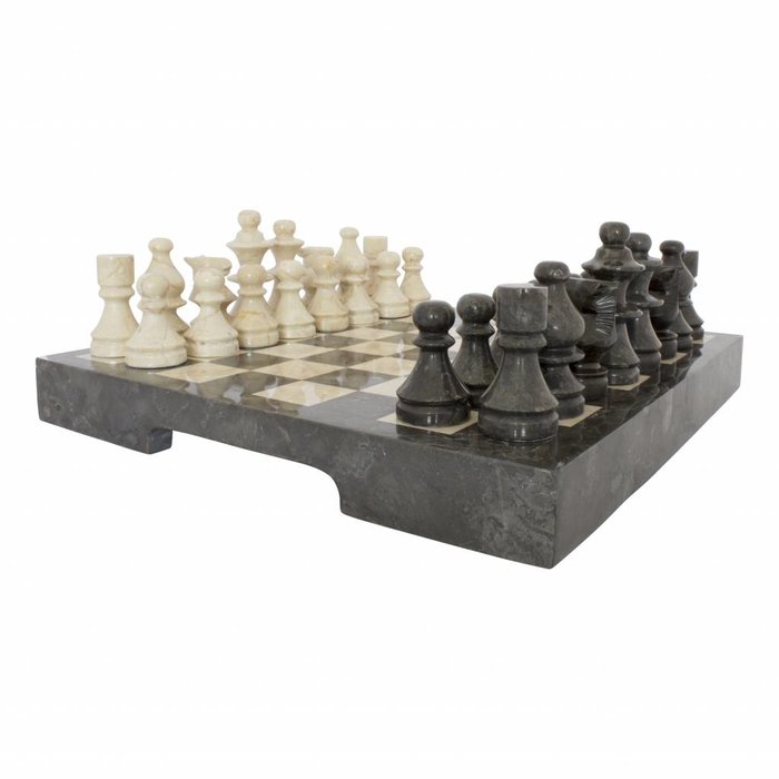 Indomarmer Schachbrett aus Marmor 40x40cm Modell 2