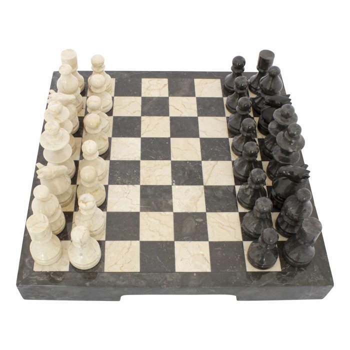 Indomarmer Schachbrett aus Marmor 40x40cm Modell 2