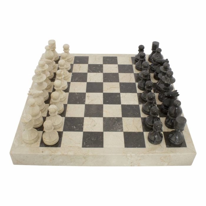 Indomarmer Schachbrett aus Marmor 45x45cm Modell 3