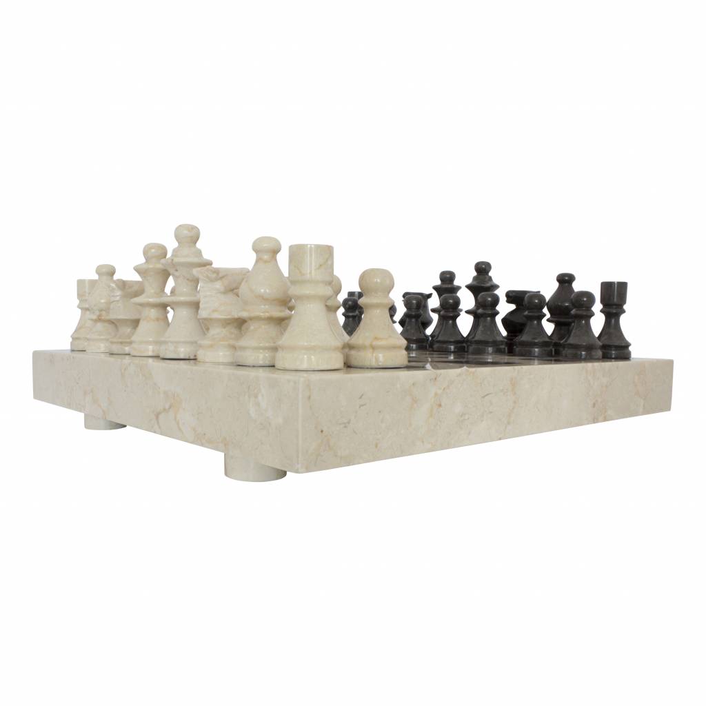 Indomarmer Schachbrett aus Marmor 45x45cm Modell 3