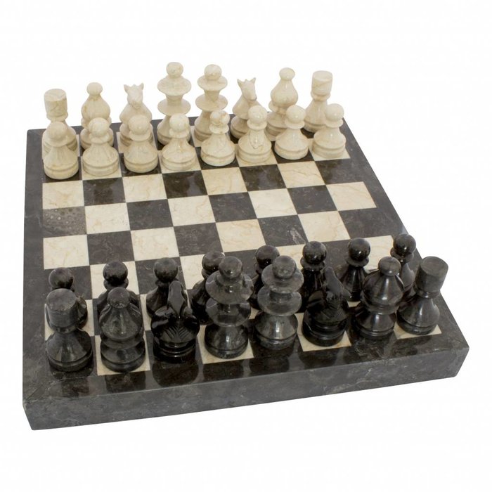 Indomarmer Schachbrett aus Marmor 40x40cm Modell 4