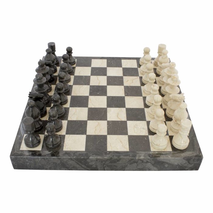 Indomarmer Schachbrett aus Marmor 45x45cm Modell 4