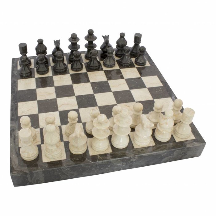 Indomarmer Schachbrett aus Marmor 45x45cm Modell 4