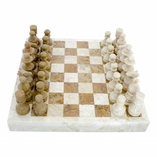 Indomarmer Schachbrett aus Marmor 40x40cm Modell 6