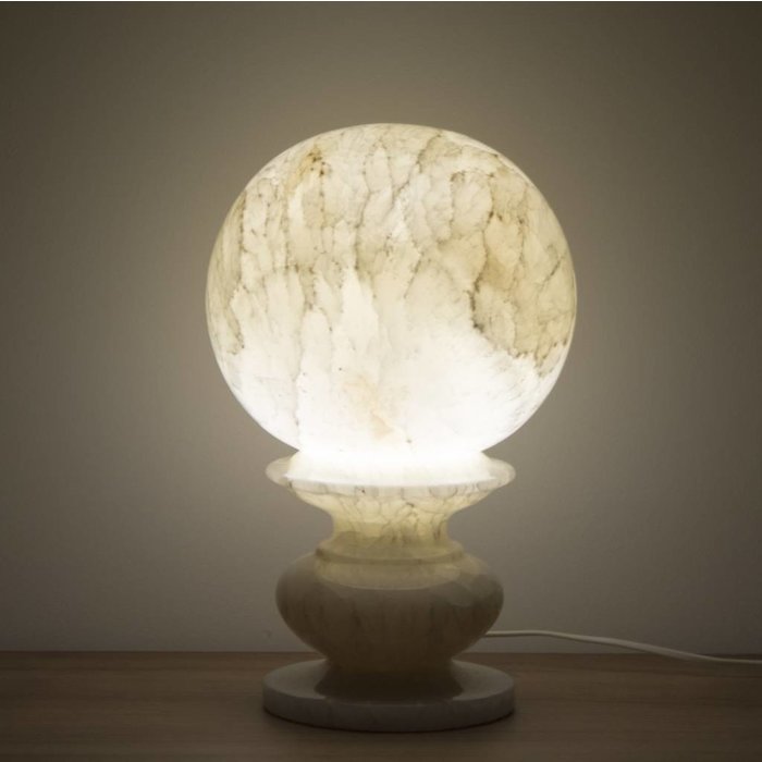 Indomarmer Bol Lamp Onyx