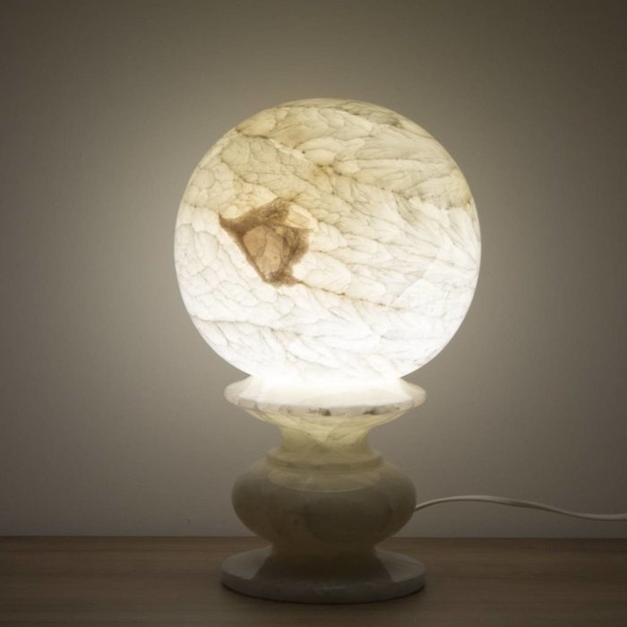 Indomarmer Kugel Lampe Onyx