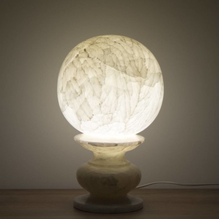 Indomarmer Kugel Lampe Onyx