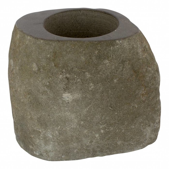 Indomarmer Set of two River Stone flower planters