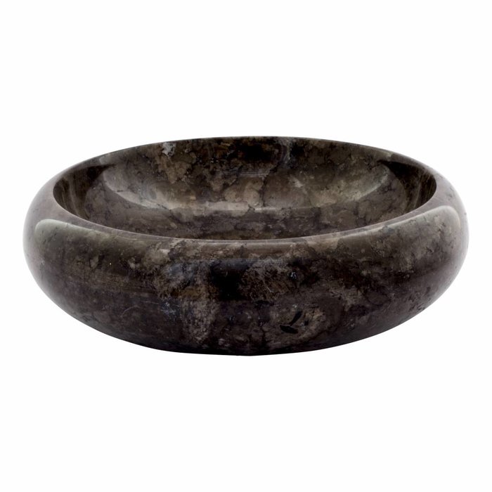 Indomarmer Waskom Donut Zwart Marmer Ø 40 x H 12 cm