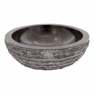 Indomarmer Schwarz Marmor Waschbecken Marmo Ø 40 x H 15 cm