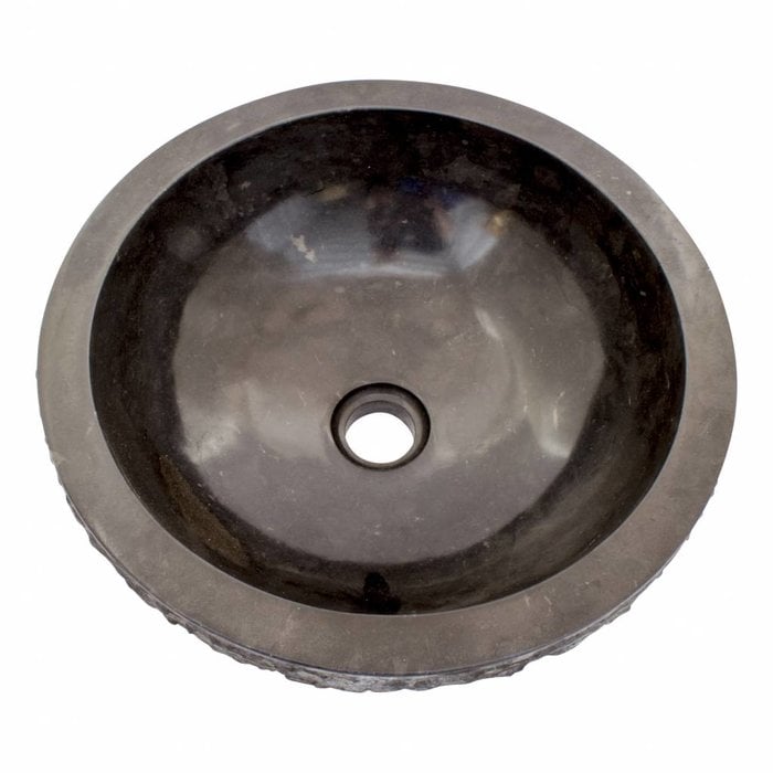 Indomarmer Black Marble Wash bowl Marmo Ø 40 x H 15 cm