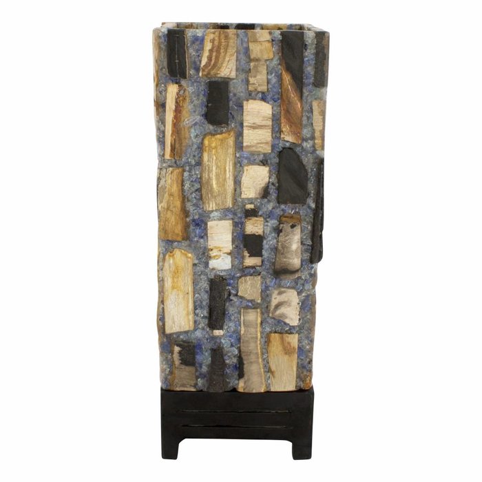 Indomarmer Petrified Wood Square Lamp
