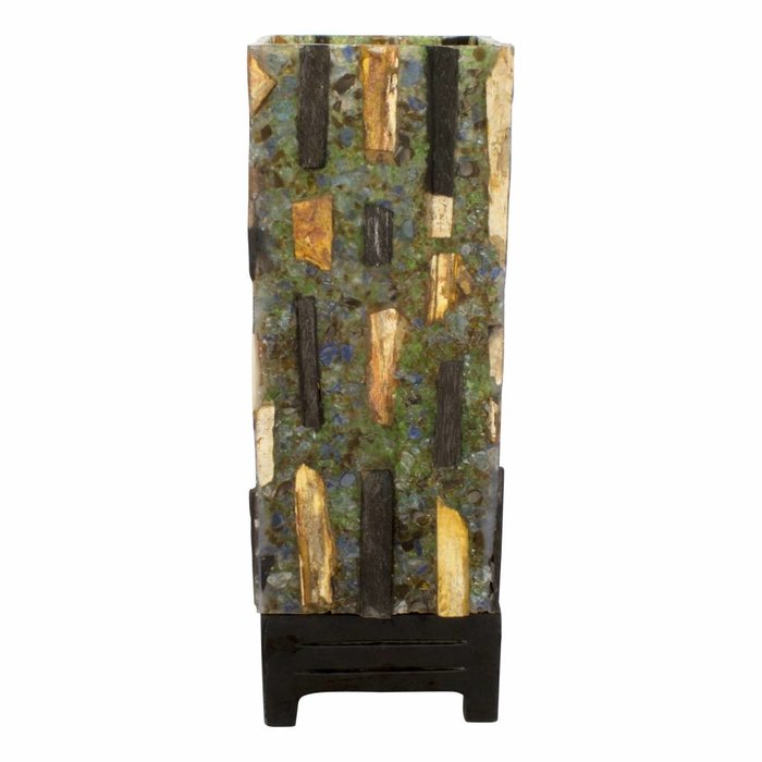 Indomarmer Petrified Wood Square Lamp