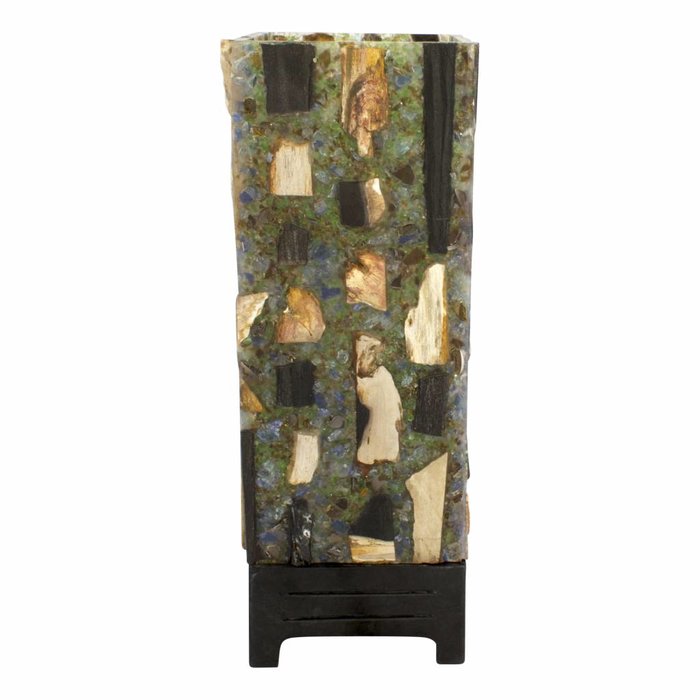 Indomarmer Petrified Wood Square Lamp