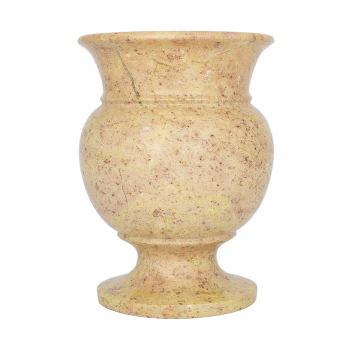 Indomarmer Vaas Rood Marmer H17cm Ø12