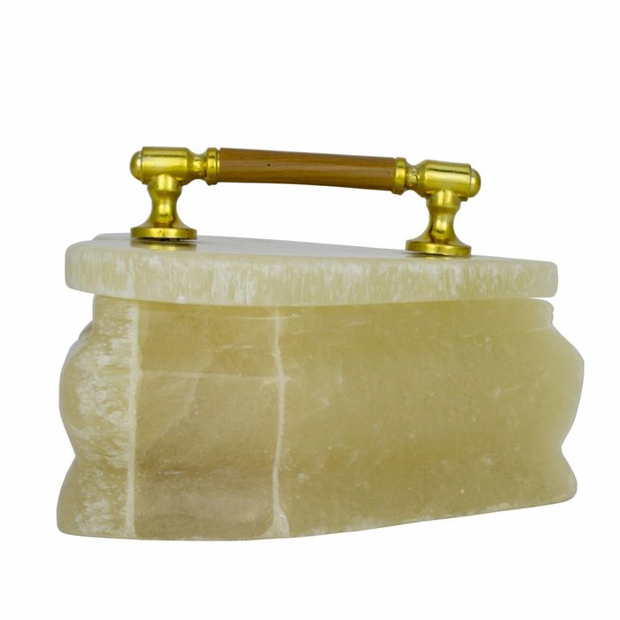 Indomarmer Dose aus Onyx Herz