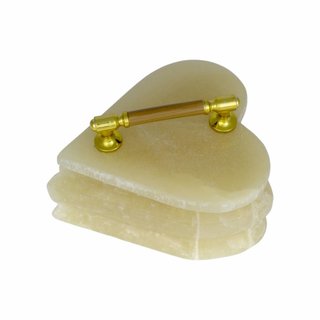 Indomarmer Dose aus Onyx Herz