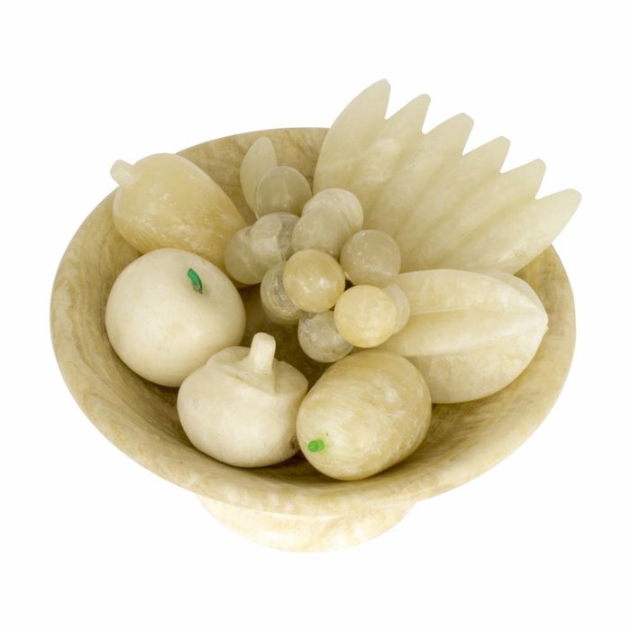 Indomarmer Schale Mit Obst Onyx